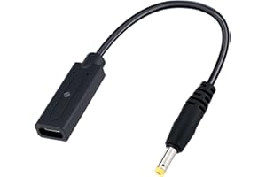 Mcbazel Adaptateur de Câble de Charge USB Type-C Femelle Compatible avec les Consoles PSP 1000/2000/3000 et PSP E1000 - Noir(18.2cm)