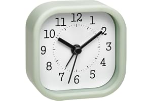 TFA Dostmann analog mini väckarklocka, 60.1035.04, perfekt som reseväckarklocka, med väckarklocka, liten och praktisk, pastel