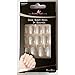 Bling Art False Nails French Manicure Silver Gel Glitter Glossy Medium Tips UK