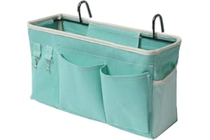 E EBETA Bed Organiser Bed Bag with Loan Hook Hanging Bag Bunk Bed Storage Bag for Books, Magazines, Mobile Phones, Headphones Bed Storage