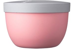 Mepal - Snackpot Ellipse - Praktischer Behälter zur Aufbewahrung & für Transport von Lebensmittel - Tiefkühltauglich - Spülmachinenfest - 350 ml - Nordic Pink