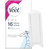 Veet Pure Hipoalerjenik Bikini B&ouml;lgesi & Koltuk Altı i&ccedil;in Parf&uuml;ms&uuml;z Sir Ağda Bandı (1 x 16 Adet)