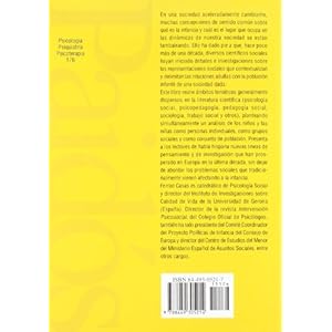 Infancia: perspectivas psicosociales (Psicología Psiquiatría Psicoterapia)