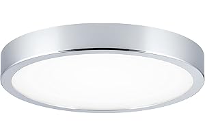 Paulmann 70882 oprawa sufit. LED panel Aviar lampa sufit. płaska światło sufit. IP44 chron. przed bryzgami wody 20W lampa do łaz. chrom ze źr. światła