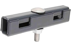 Zaundirekt U Mattenverbinder 10er Pack - U-Form Doppelstabmattenzaun Verbinder für leichte und schwere Zäune - Gittermattenverbinder in Anthrazit