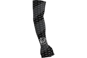 SkyPAD Black Battle Gaming Arm Sleeve with Hand Support | Gaming Setup Protective Sleeves | Compression Gamer Sleeve to Cover Arm | Polyester Elastane Pro Gaming Arm Sleeve for Men | Small - Medium