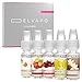 Produktbild Elvapo Premium Plus E-LIQUID-BOX, Extra starker Geschmack, Kirsche, Vanille, Ice Tea, Pina Colada, Haselnuss, 5 x 10 ml