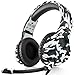 Produktbild Dxnbikt Gaming Headset Kopfhörer Over Ear mit Mikrofon für PS4 Xbox One PC Mac Computer Laptop Phones 3.5mm Wired Rauschunterdrückung Stereo Sound On-Ear-Kopfhörer (Weiß)