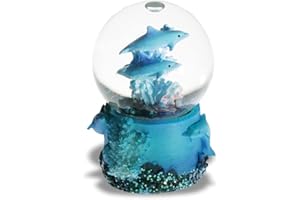 Impexit Schneekugel Delfin aus Kunstharz, 6,4 / 4,5 / 4,5 cm (b)