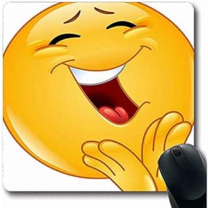 Mau Mat,Applaudieren Gelb Lachen Fröhlich Emoticon Klatschen Spaß