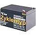 Produktbild AKKU BATTERIE VISION CP12120D 12V 12Ah ELEKTROFAHRRAD GOLFCADDY SCOOTER ELEKTROMOBIL ZYKLENTYP
