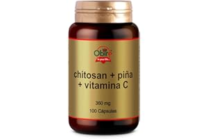 Obire | Chitosán + Piña + Vitamina C 360 mg | 100 Cápsulas | Suplemento Natural para la Regulación Intestinal | Fórmula con Plantas y Vitamina C