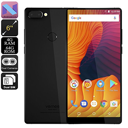 Preisvergleich Produktbild Vernee Mix 2 Android 7.1 Phone Octa-Core 4GB RAM 6-Inch Bezel-Less 2K Display