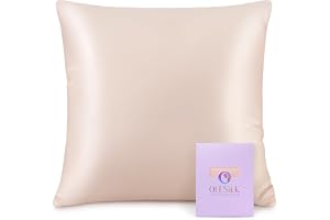 OLESILK 100% silke örngott 40x40 för hår- och hudvård, Persikrosa