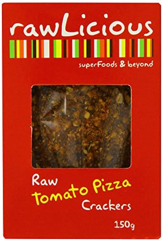 Rawlicious Organic Raw Tomato Pizza Crackers 150 g (Pack of 2)