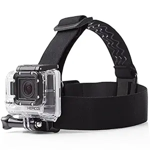 Quikprof Adjustable Headband Head Strap Mount Head Belt for GOPRO Hero 4/3+/3/2/1, SJCAM, YI (QP-headstrap-1)