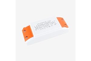 Yafido Transformador Electrónico 230V(AC) a 12V(AC) 20-60W, Protección de Sobrecarga para Transformadores Halógenos, Regulable para Lámparas Halógenas