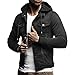 Produktbild Sannysis Herren Slim Fit Pullover Langarm Mantel Mens Herbst Winter mit Kapuze Vintage Distressed Denim Jacke Tops Outwear