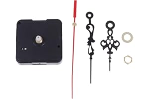 Qingsi 1 set silenzioso orologio al quarzo meccanismo di movimento fai da te kit alimentato a batteria manuale orologio al quarzo meccanismo di movimento lancette dorate per orologio, style2