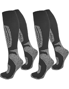 Skisocken Kniestrümpfe mit Spezialpolsterung, 2 Paar