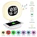 Produktbild Lichtwecker mit kabelloser Ladestation PAVLIT Wake Up Licht Wireless Charger Sonnenaufgang Wecker Schlummern mit 7 Farben LED Nachtlicht Digitale Zeitanzeige Temperatur für Haus Schlafzimmer Geschenk
