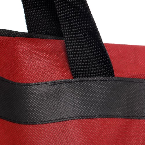 HIMRY® Atmungsaktiver Faltbare Kleidersack Schutzhülle, ca. 149 cm, Zwei Taschen für Zubehörteile, für Kleider / Abendkleider / Anzüge / Mäntel, Reissverschluss, Dunkelrot, KXB-107 darkred - 7
