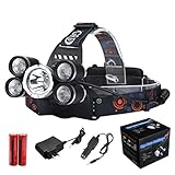 Interruptor de un botón: 1x XM-L T6 / 2x XM-l T6 / 3x XM-L T6 / intermitente---linterna frontal bici linterna frontal led recargable linterna frontal recargable usb linternas frontales recargables linternas frontal bateria linterna frontal linterna frontal para niños linterna frontal roja linterna frontal bicicleta linterna frontal potente
