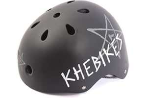 KHEBIKES KHE Pro BMX Freestyle - Casco para niños, color negro mate, talla S 48-54 cm