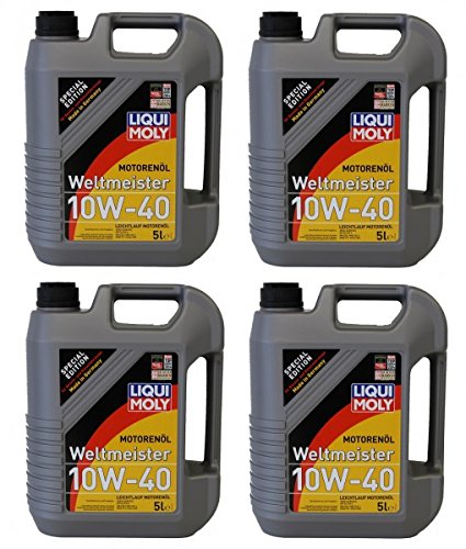 Preisvergleich Produktbild Liqui Moly Weltmeisteröl 10W40 - 4 x 5 Liter - 7784SET2