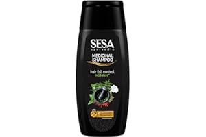 Sesa Ayurvedic Medicinal Shampoo for Hair Fall Control and Hair Growth Bhringraj & 16 Rare Herbs All Hair Types Paraben Free 200 ml (Pack of 1)