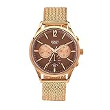 Henry London Unisex-Armbanduhr Harrow Chronograph Quarz Edelstahl HL41-CM-0056 (Zertifiziert und Generalüberholt)