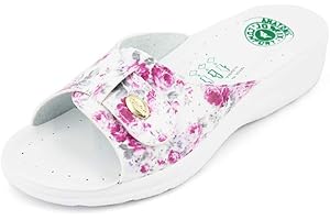 JOMIX Ciabatte Donna Estive Ortopediche Zeppa Comode con Strappo Regolabile Made in Italy Pantofole Casa e Passeggio