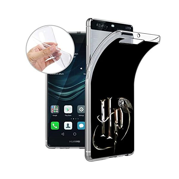 Finoo TPU Handyhülle für Dein Huawei P9 Plus Made In Germany Hülle mit Motiv und Optimalen Schutz Silikon Tasche Case Cover Schutzhülle für Dein Huawei P9 Plus - Harry Potter Logo Quidditch – Bild 3