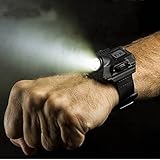 Wiederaufladbare R2 LED Handgelenk Licht Armbanduhr Licht Taschenlampe Lanterna Hände frei Sport Outdoor Beleuchtung