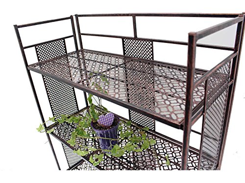 Gartenregal Blumenregal Pflanzenregal Blumenbank Regal Blumen Metall - 2