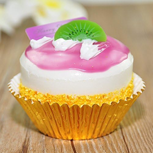 100 Colorful Gold Metallic Foil Grease-Proof Paper Standard Cupcake Baking Liner Cups by QQ Studio Group
