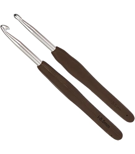 Totofy Aiguille à Crochet 3.5 Mm, Crochet Tricot Avec Poignée Souple