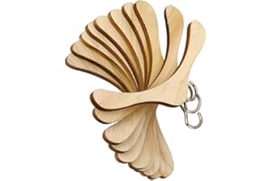 VILLCASE Totority 10 Piezas Mini Muñeca Ropa Percha Perchas de Madera Muñeca Vestido Conjunto Soportes Miniatura Casa de Muñecas Accesorios Tamaño XL