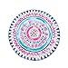 Produktbild DZW Tapis lumineux et coloré Tapis rond Chambre chaise d'ordinateur Panier suspendu en rotin table basse salon Chevet Tapis décoratif 60 ~ 150cm , watercolor blue purple geometric round , diameter 150cm (consult with discount),Persönlichkeit