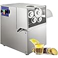 HLGKBY Electric Sugarcane Press 550lb/h Output Sugar Cane Juicer Machine with Transparent Door for Commercial & Home Sugar Cane Juicing Extractor Machine, 38X43X48cm, 3 Stainless Steel Rollers