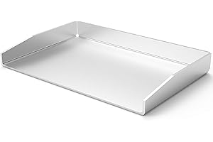 ELITE BBQ 30x20 cm Grill Plancha, Edelstahl Plancha 30x20, Teppanyaki Grillplatte für Gasgrill, Hochwertige 4mm Edelstahl Plancha Platte, Smash Burger BBQ Board für Gas- und Holzkohlegrills