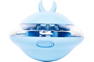 Peticularz® Giocattolo Interattivo per Cani a Forma di UFO Blu con Funzione di Snack, Rompicapo e Bocconcino per Cani e Gatti, Stimolazione Mentale e Ricompensa in un Unico Prodotto
