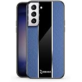 Zebana Samsung Galaxy S21 FE 5G ile Uyumlu Kılıf Zebana Premium Deri Kılıf Mavi
