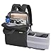 Produktbild CADeN Kameratasche Fotorucksack für Frauen Männer Wasserdichter diebstahlgeschützter Fotografie & Casual Travel Kamera Bag case objektiv Taschen für DSLR Canon Nikon Sony (M,Schwarz)
