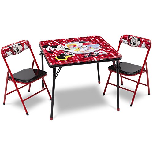 Delta Children Folding Table & Chairs Set - Disney Minnie Mouse