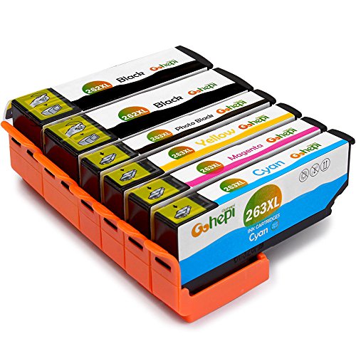 Gohepi 26XL Kompatibel für Tintenpatronen Epson 26XL 26, 2 Schwarz/Blau/Rot/Gelb 5er-Pack Arbeiten mit Epson XP-820 XP-610 XP-520 XP-510 XP-625 XP-700 XP-600 XP-615 XP-800 XP-620 XP-720 XP-710 XP-605 XP-810 Patronen