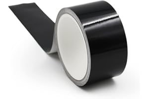 FINEST FOLIA Lámina adhesiva Blackout para molduras de coche, moto, ventana, radiador, coche, 10 m x 50 mm, color negro brillante