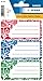 Herma 5561 Namens-Heftetiketten für die Schule, Motiv Social Icons, Format 7,6 x 3,5 cm, Inhalt pro Packung: 9 Etiketten