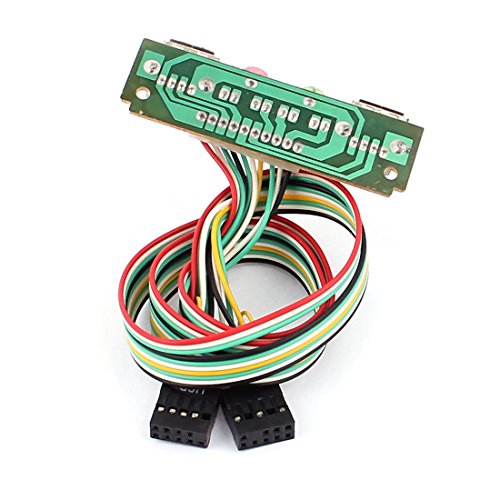 Zwei USB 2,0 Inner 3,5 mm Stimme 2 x Mainboard 9 Pin Kopf Kabel 50cm lang - 2