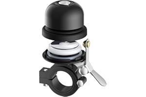 Stouchi Sonnette de vélo pour Apple AirTag - 22 mm-25 mm de diamètre - Antivol caché - Étanche - en Laiton - pour vélo de Route, VTT